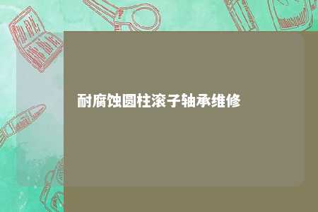耐腐蚀圆柱滚子轴承维修 